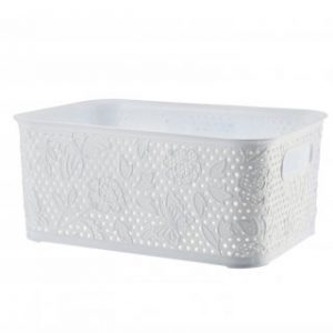 Koronkowe kosze - estetyczne przechowywanie