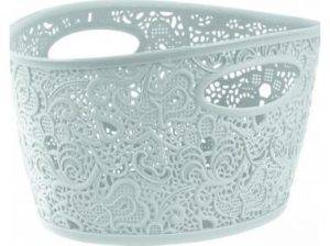 Koronkowe kosze – estetyczne przechowywanie
