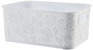 Koronkowe kosze – estetyczne przechowywanie