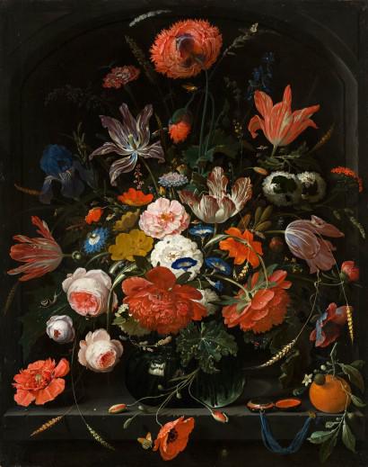 Ściana w gąszczu barokowych bukietów – tapety w kwiaty
