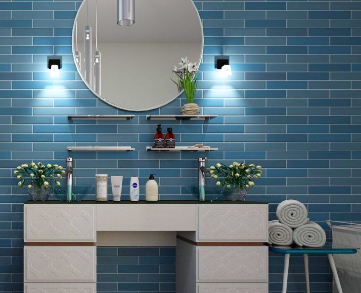 Okrągłe lustro w łazience – dekoracyjny detal