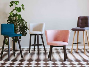 Nowoczesne krzesła tapicerowane